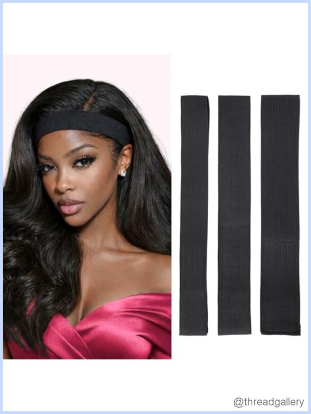 Lace Front Wig Melting Band 3 Pack Adjustable Headband Set